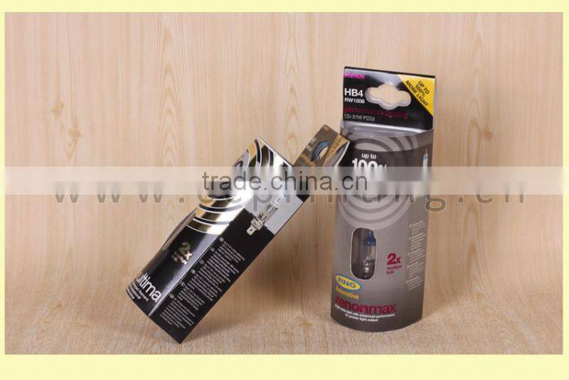 Custom plastic round shaped packaging for light bulb