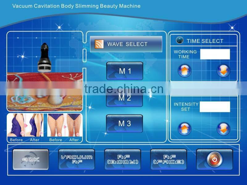 Quick effective Radio Frequency Cavitation rf portable ultrasound machine for body slimming gel