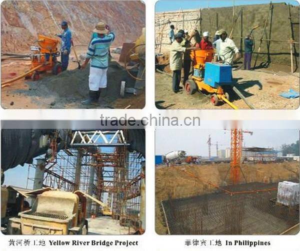 High efficiency gunite shotcrete machine/dry mix shotcrete machine/wet mix shotcrete machine