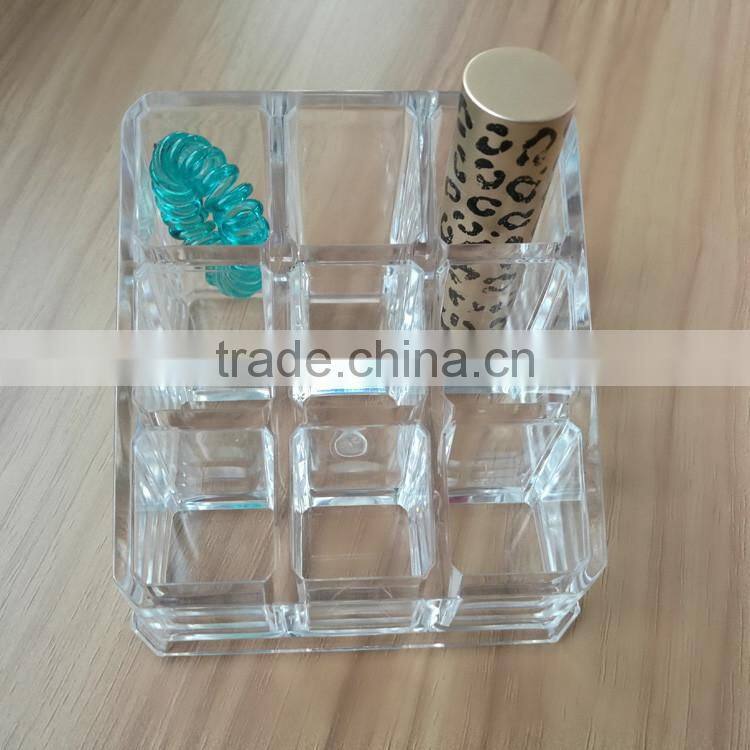 Wholesale Nine-Square Division Acrylic Cosmetic Jewelry Storage Organizer