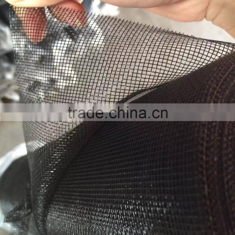 Fiberglass Black Gray Plisse Insect Screen Mesh/Pleated Mosquito Net/Fiber glass Plicated Insect Mesh with Print