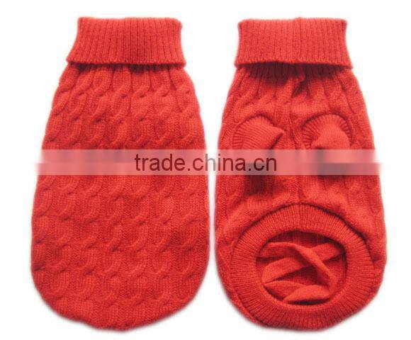 custom unique dog sweater,cable knit pattern(14ST003)
