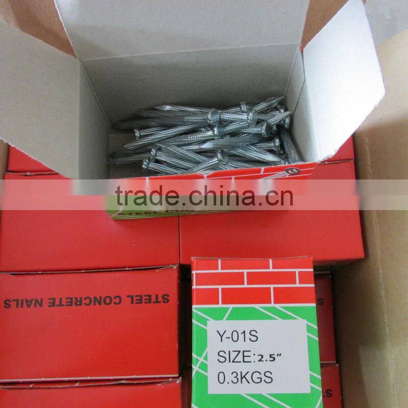 galvanized concrete nails, cement nail supplier, concrete wall nails
