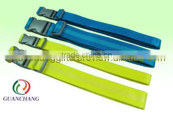 silkscreen luggage belts with 3-digi combination lock
