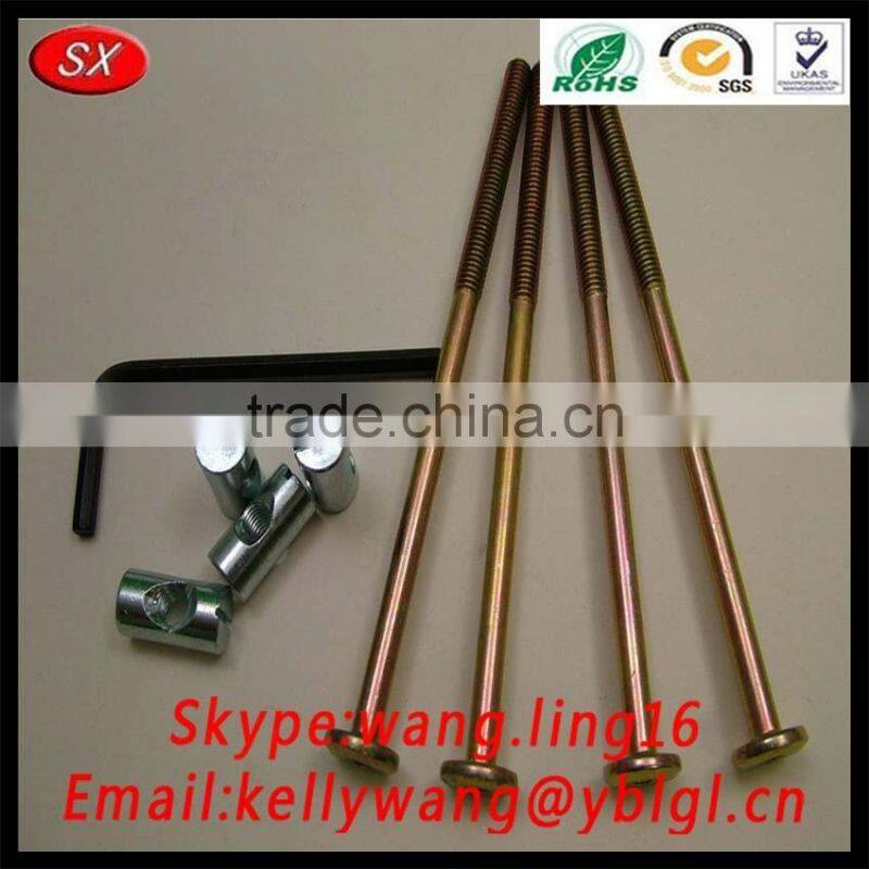 Brass Hammer M6 Barrel Nut Of Cots/Beds/Furniture