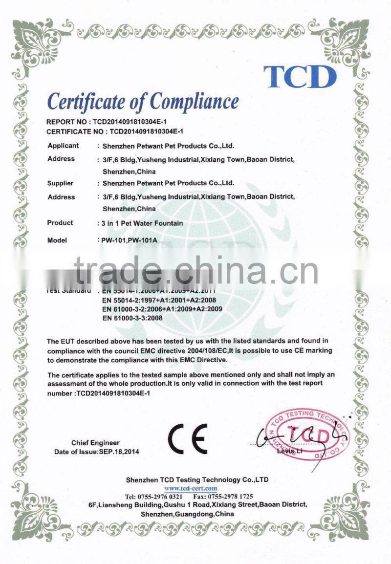 Pet accessories pet waterer cat water fountain