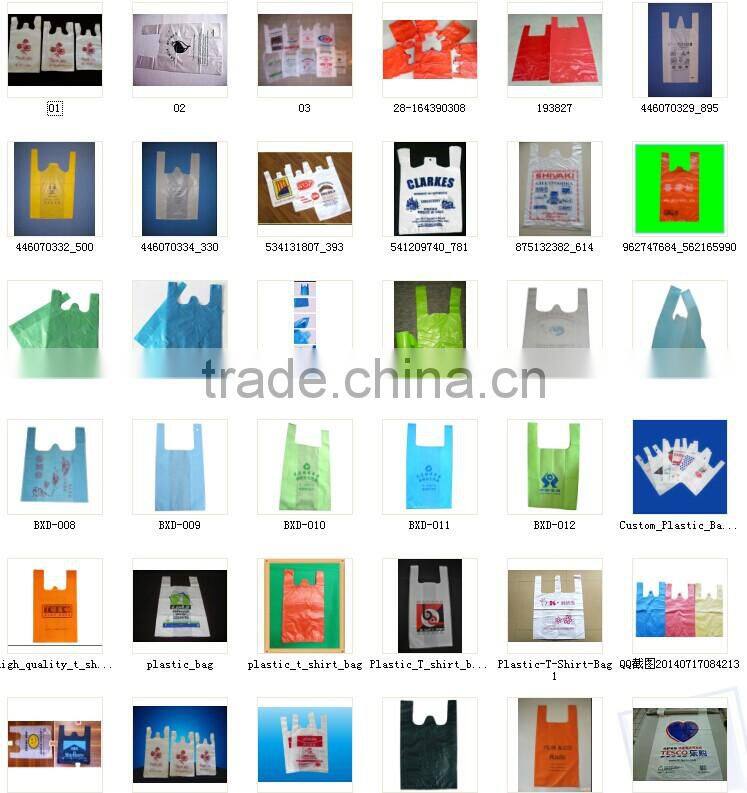 Print plastic shopping bag for supermarket,high quality and Biodegradable,OEM orders are welcome