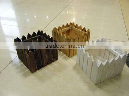 french antique wooden planter