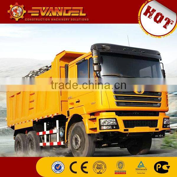 second hand dump truck SHACMAN brand dump truck with crane for sale
