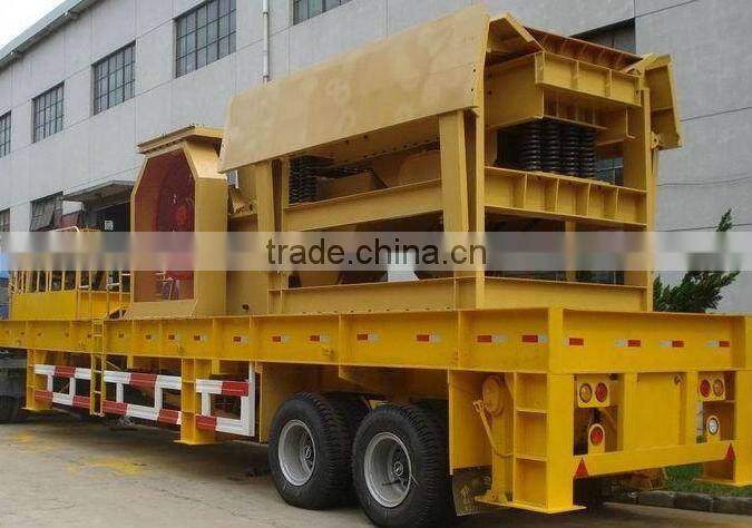 Industrial high efficiency mobile stone crushing plant hot sale to India