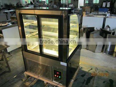 1.5 meter luxury free standing double arc cake showcase