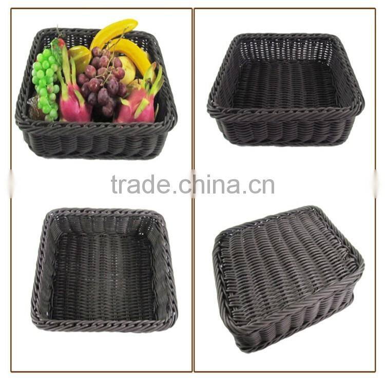 Rectangular PP rattan supermarket display