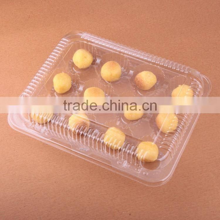 BOPS divide transparent plastic cookies container