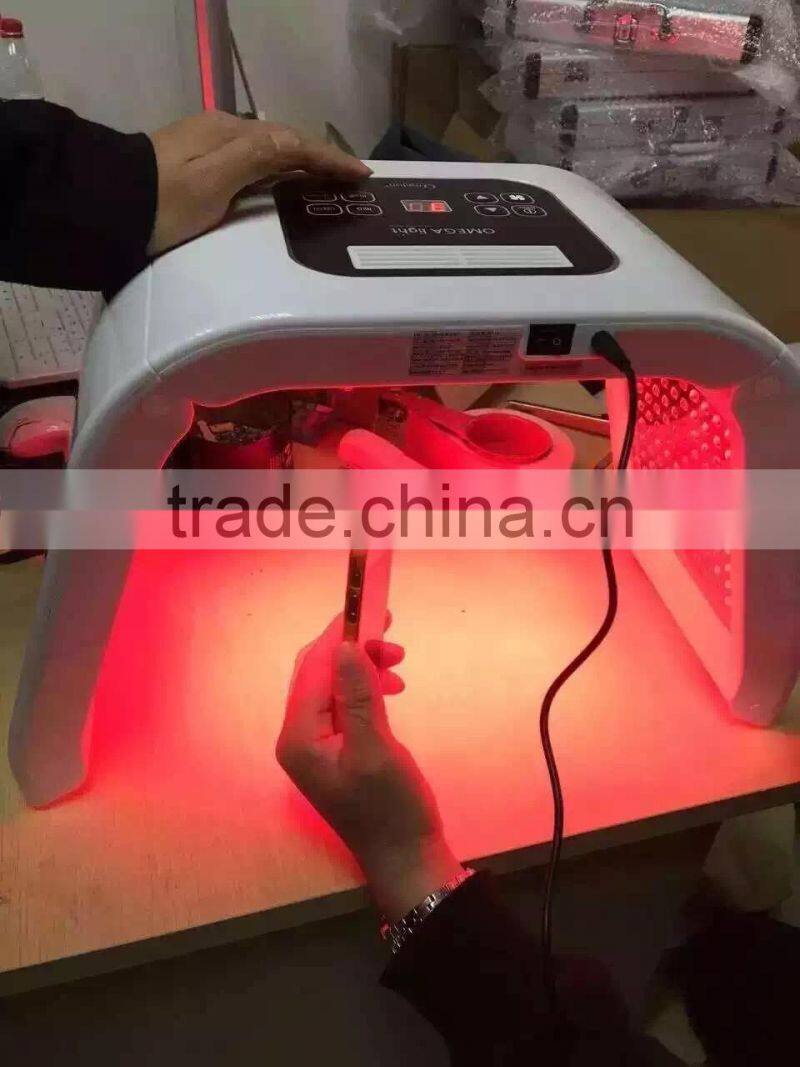 2016 OMEGA protable LED Skin Rejuvenation light/ pdt led for acne removal