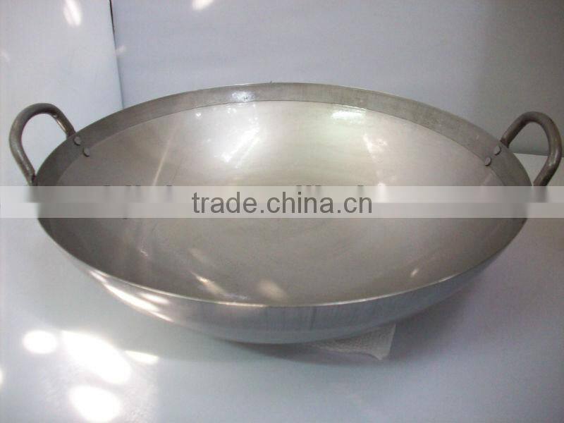 different sizes carbon steel wok