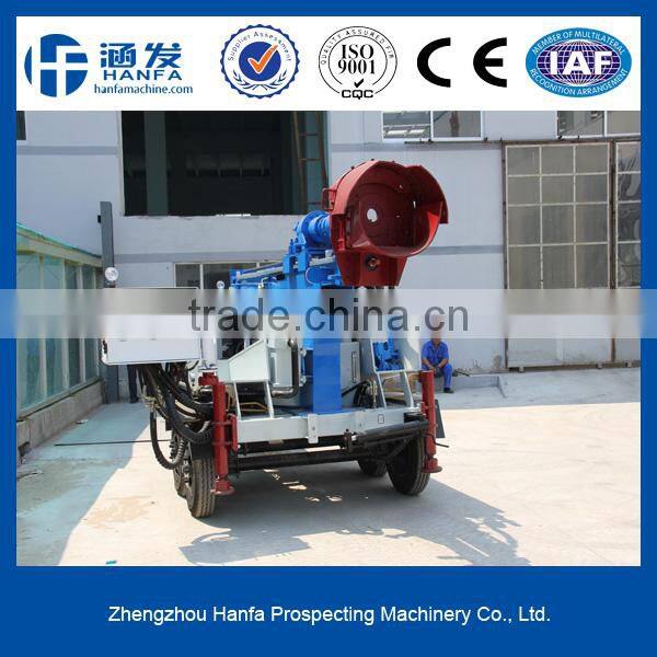 HF120W hydraulic drilling rig, it can drill 120m depth