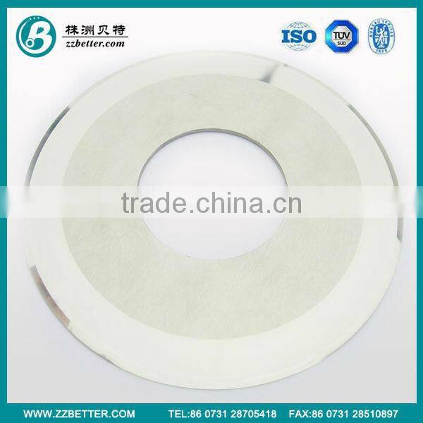 Cemented tungsten carbide slittering cutter for plastic cutting