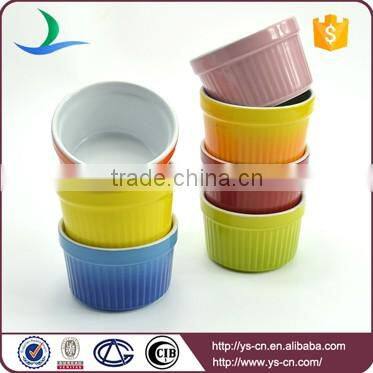 Custom ceramic colorful wholesale dessert cupcake mold