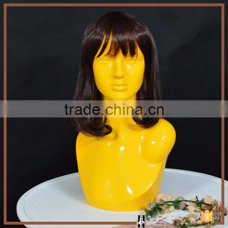 hot sale fiberglass female mannequin head for wig display