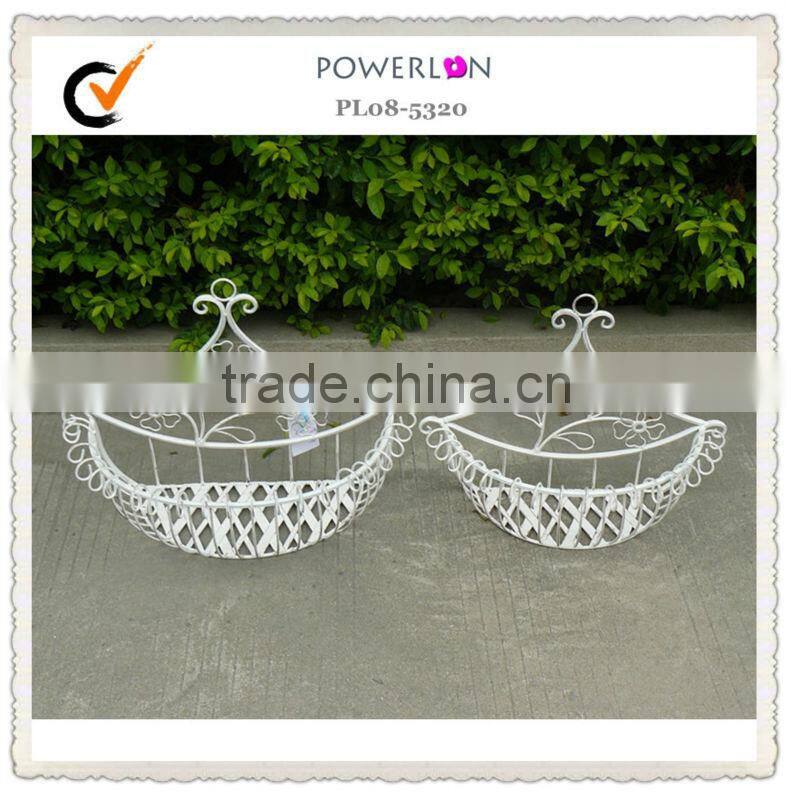 decorative wire metal wall storage basket