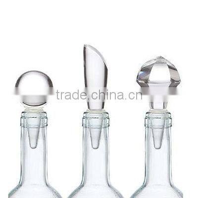 beautiful crystal wine bottle stopper