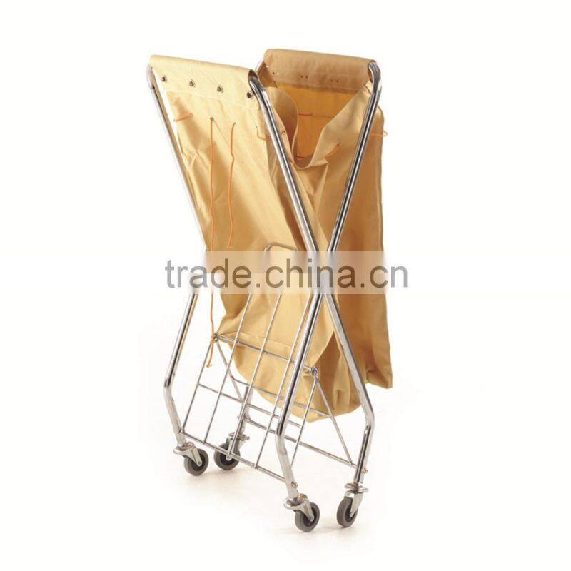 Commercial Rolling Laundry Hamper with removable bag