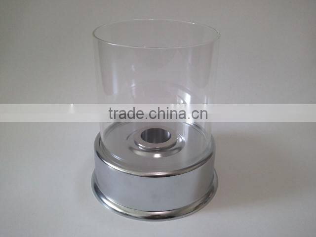 stainless steel bio fuel fireplace with clear borosilicate glass tube