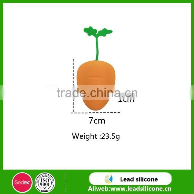 Funny Shape Carrot Shape Silicone Key Bag,Promotional Gift Silicone Key Case