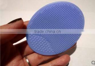 Heart shaped silicone face massage brush