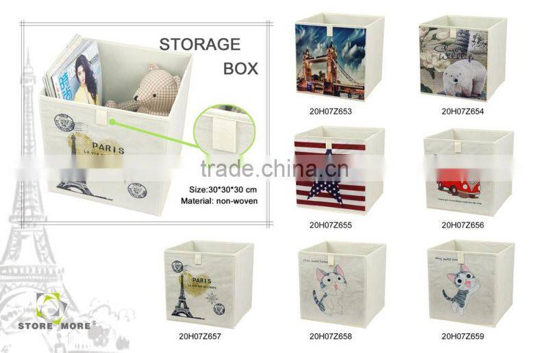 Store More Printed Non-woven Fabric Storage Box