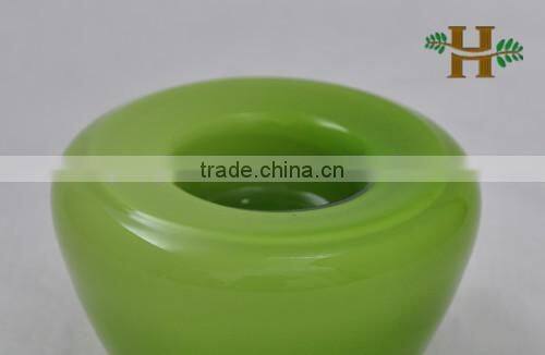 Lovely Green Glass Votive Candle Holder