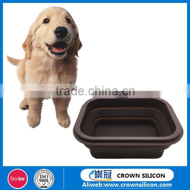 Factory Sale collapsible Silicone dog bowl/ Pet Bowl/ Pet Dishes, pet dog bowl