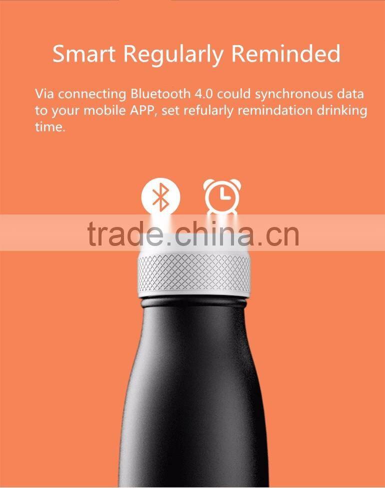 New Smart Water Vacuum Bottle with Reminder, Mobile APP Control Intelligent Outdoor Sport Water Cup For Wholesale
