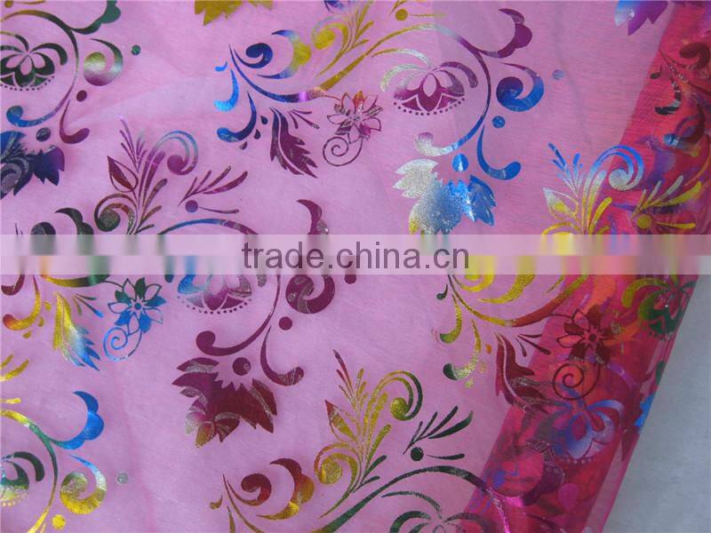 For Spring Bronze Nylon Organza Disposable Table Cloth Roll