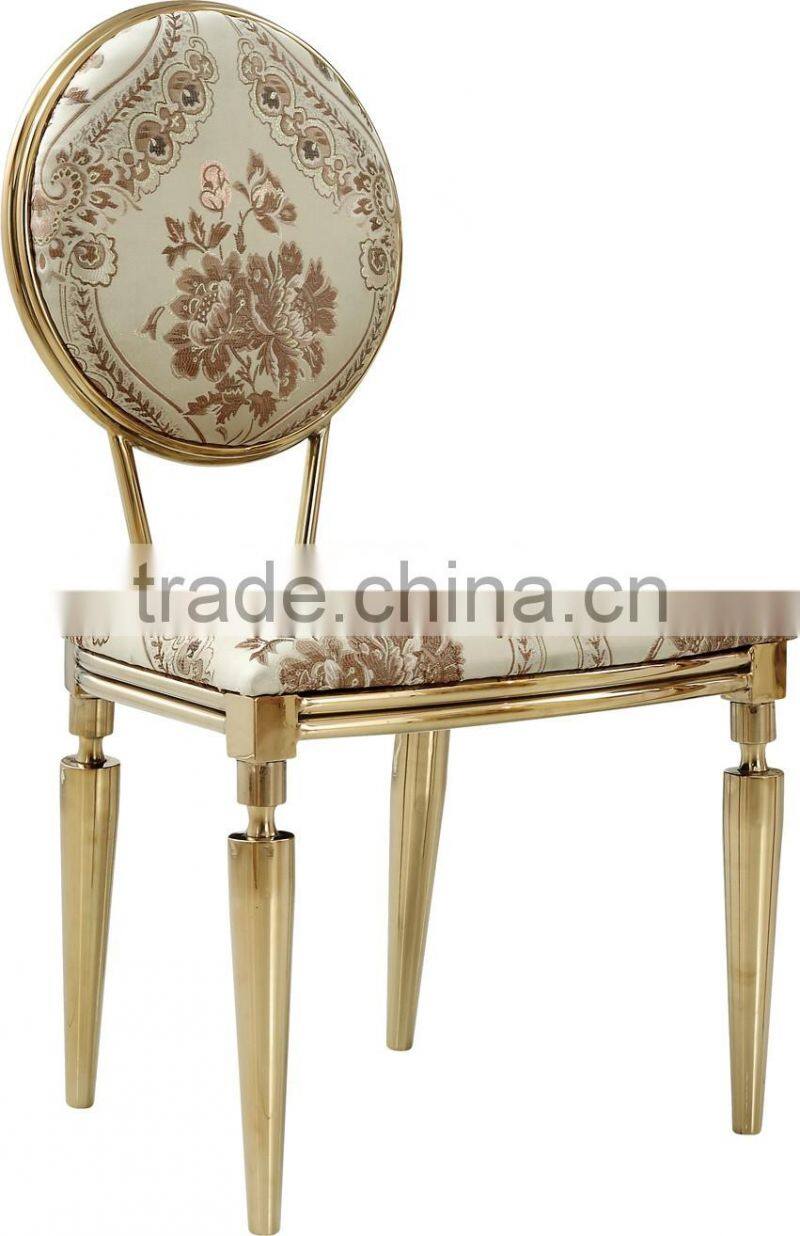 2016 luxury stainless steel dinning chair for whole sale A78