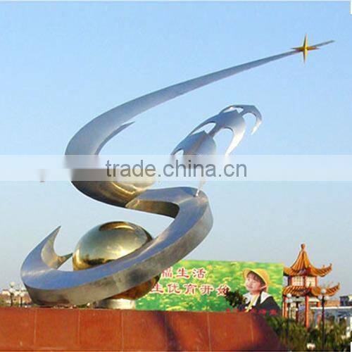 Casting Morden Art Stainless Steel Abstract Sculpture For Garden Decoration