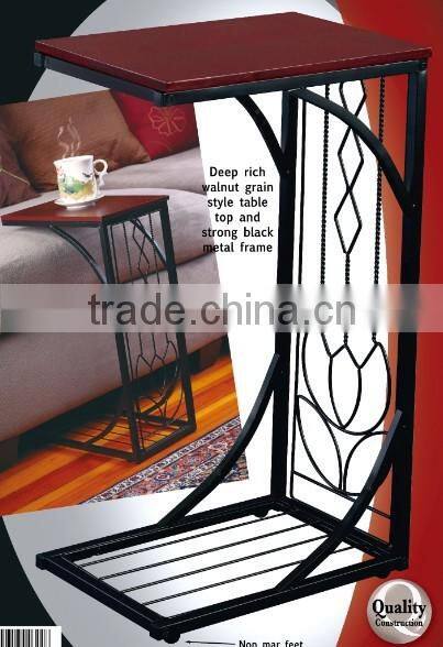 RH-4624 Metal frame Gramercy accent end table Sofa Side Table