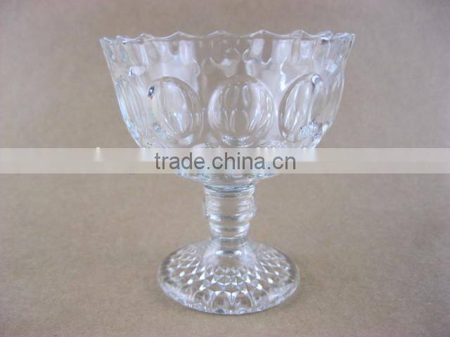 Cold Drink milkshake Ice Cream glass Cup or Bowl with stand