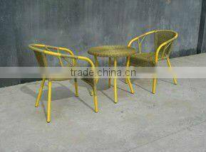 rattan chairs and coffee table