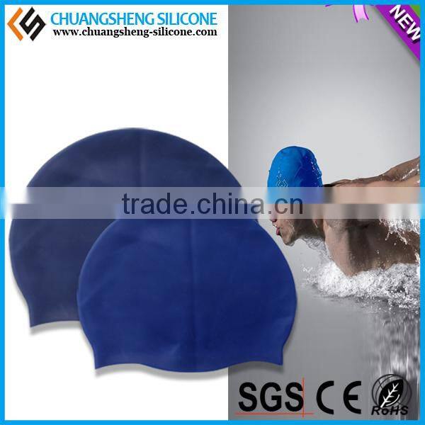 2015 best selling funny batman silicone swimming cap for long hair