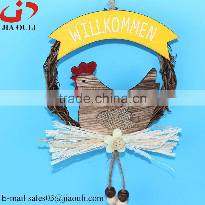 Cheap easter decorations rattan wreath hanger