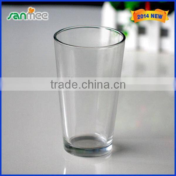 2014 Newest Machine Pressed And Clear Beer Glass Cup