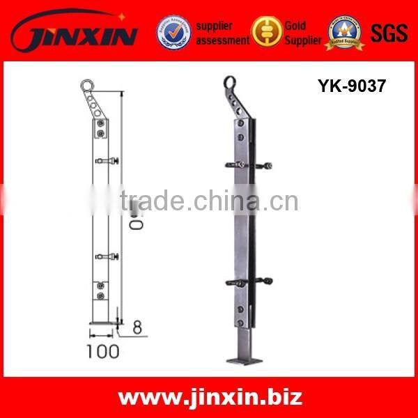 Laser Precise Cutted Stainless Steel Plate Glass Column