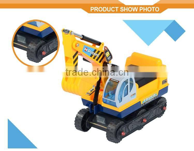 Excavator Digger Pulling Cart Mall Kids Ride on Toys
