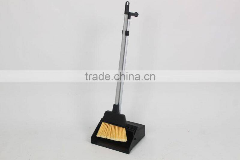 Ergonomic long handle plastic dustpan