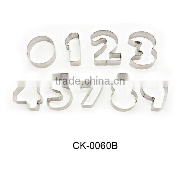 Various Shapes 10pcs Letter Cookie Cutter CK-0060B