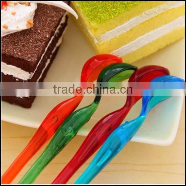 2015 hot sell new design 100% FOOD GRADE plastic label spoons for cup,100% FOOD GRADE plastic label spoons