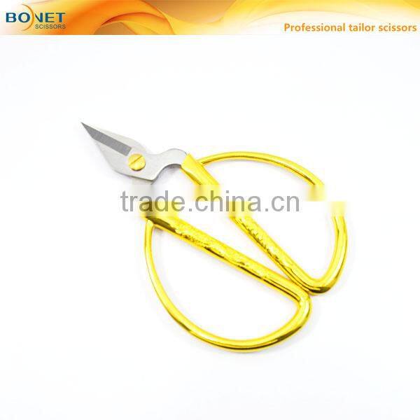 S11004 FDA qualified 5" heavy-duty gold plated ribbon cutting scissors