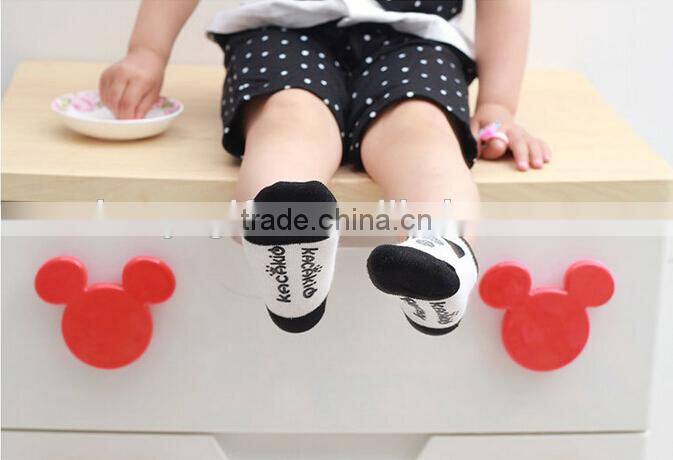 Lovely Baby Socks Cotton Material Black And White Socks Wholesale