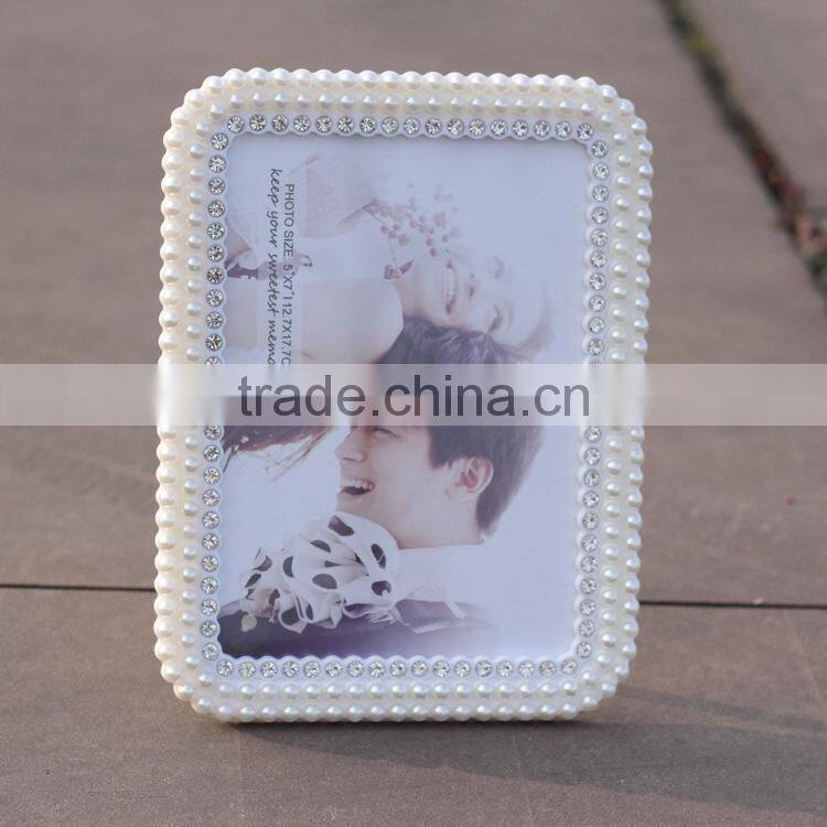 Hot Selling Wedding Photo Picture Frames Handmade Pearl Picture Frame